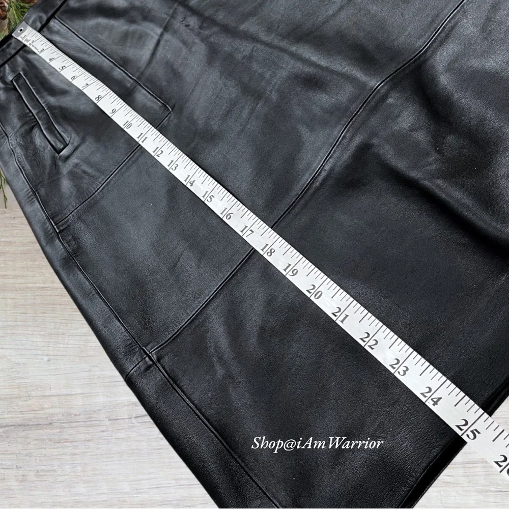 J.Crew Collection genuine leather a-line midi-skirt *shop@iamwarrior